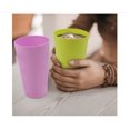 thumbnail image 6 of 24-ounce Plastic Tumblers Unbreakable Large Drinking Glasses,Reusable Drinking Tumblers in 4 Colours, Set of 12 - Dishwasher Safe, BPA Free Plastic Cups, 6 of 9