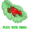 thumbnail image 2 of CafePress - Plays With Frogs.Ti... - Cute Infant Baby Football Bodysuit, 2 of 3