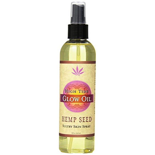 Earthly Body Glow Massage Oil Spray, High Tide, 8 Ounces Bottle