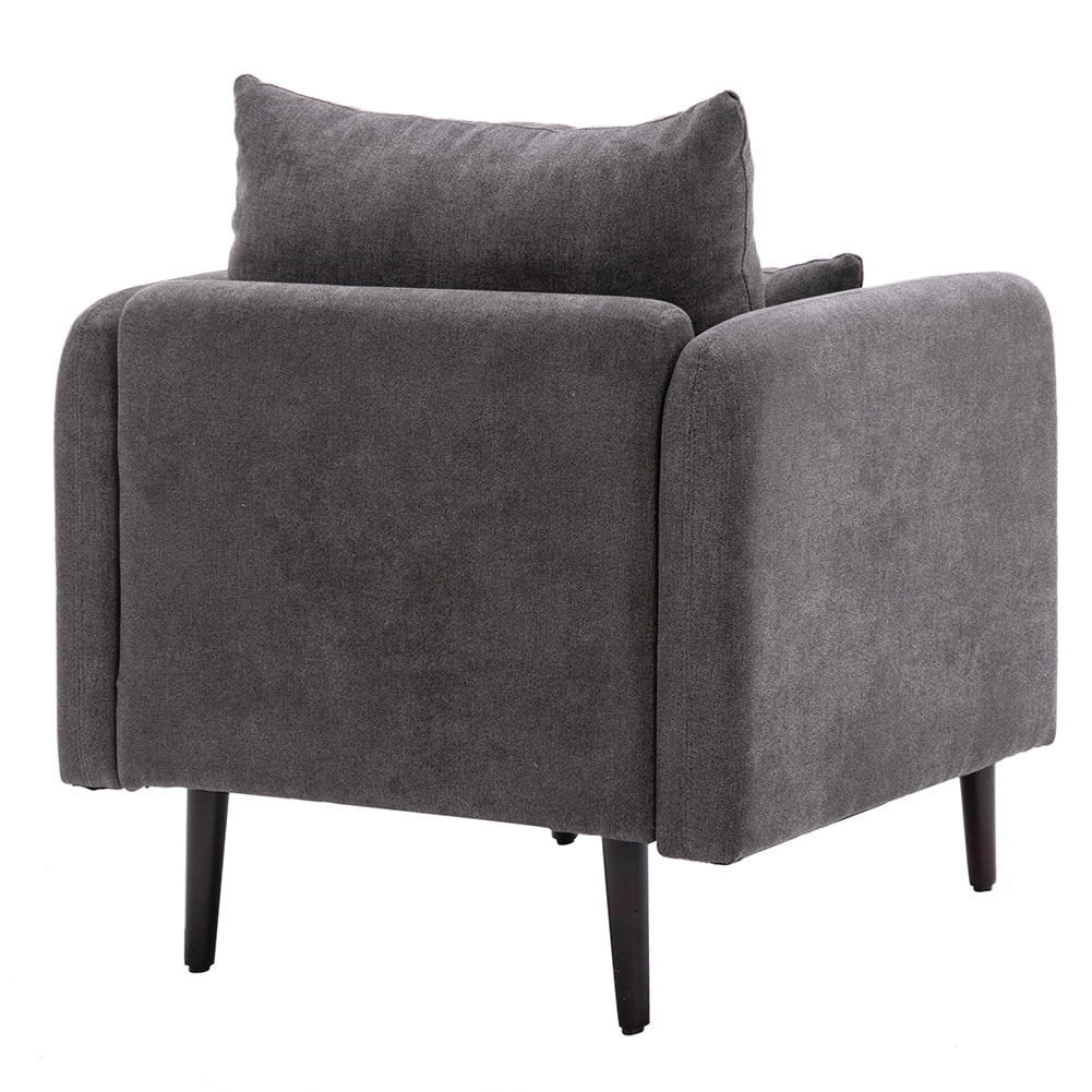 Lowestbest Modern Living Room Side Chair Upholstered Seat, Solid Wood Lounge Chair, Gray Lowestbest Modern Living Room Side Chair Upholstered Seat, Solid Wood Lounge Chair, Gray