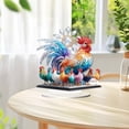 thumbnail image 5 of Eolstice Rooster With A Group Of Chicks Decor, Home Living Room Foyer Decoration, Study Display Cabinet Ornament For Farmhouse Theme, Kitchen, Shelf, 5 of 8