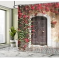 thumbnail image 5 of Ambesonne Moroccan Shower Curtain, Old Door with Flowers, 69"Wx75"L, Multicolor, 5 of 5