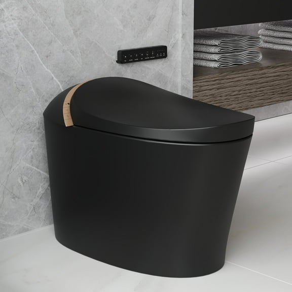 DV-1S0160B-V3 Smart Bidet Toilet, Auto Open & Close, Heated Seat, Warm Water, Wireless Remote Control, Premium