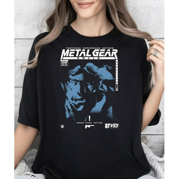 Metal Gear Solid T-shirt, Solid Snake###ANANDHIS ART LLC