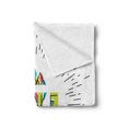 thumbnail image 2 of Saying Soft Flannel Fleece Throw Blanket, Have Fun Inspirational Words with Geometric Details Print, Cozy Plush for Indoor and Outdoor Use, 70" x 90", Black Green Blue, by Ambesonne, 2 of 5