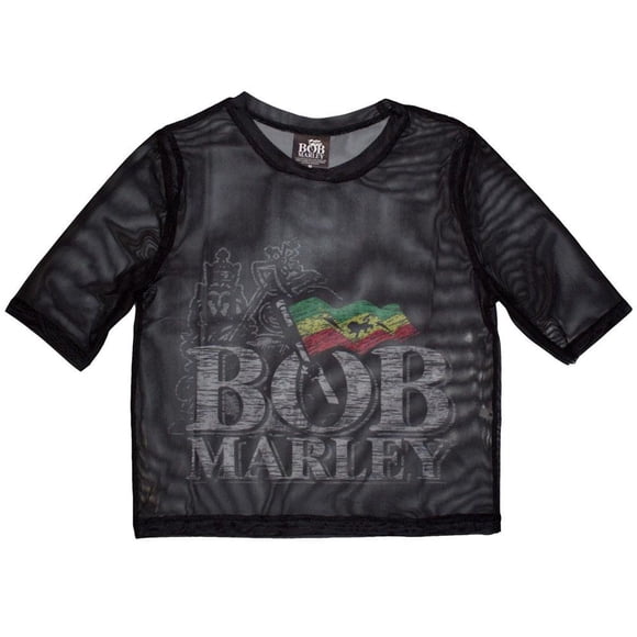 Bob Marley Womens Mesh Crop Top