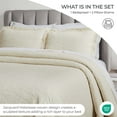 thumbnail image 5 of Superior Hibiscus Cotton Matelasse Bedspread Set, Queen, Ivory, 5 of 9