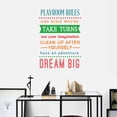thumbnail image 2 of xinxixnxx English Word Wall Decal Interesting Television Walls Scene Layout Colorful Self-adhesive Sticker Background Decor, 2 of 6