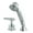 Polished Chrome, variant on Kingston Brass KSK2361MLTR Deck Mount Hand Shower with Diverter for Roman Tub Faucet, Polished Chrome