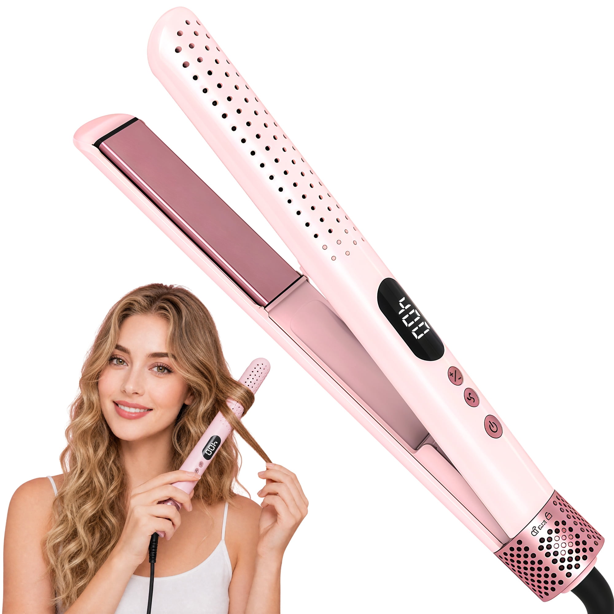 Dyson, Airstrait Hair Flat Iron, All Hair Types, Nickel Copper