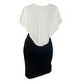 thumbnail image 2 of eVogues Plus Size Layered Poncho Dress Glitter White 1915, 2 of 5