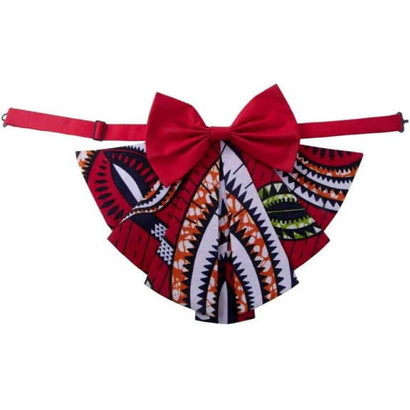 XIAOHUAGUA Women Handmade Pre-tied Bow Tie African Print Kente Bowties for Women Collar Ties Necktie