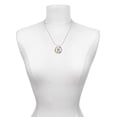 thumbnail image 3 of Delight Jewelry Goldtone Crystal Initial - R - Hero Ring Charm Necklace, 18", 3 of 4