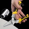 thumbnail image 4 of Industrial Stainless Steel Aviation Snips Heavy Duty Metal Cutting Shears for Light Gauge Steel Ductwork HVAC, 4 of 6
