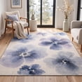 thumbnail image 3 of GENIMO 8'x10' Area Rug for Living Room, Large Machine Washable Non Slip Low Pile Rug for Bedroom Dining Room, Soft Floral, INDIGO BLOOM, 3 of 4