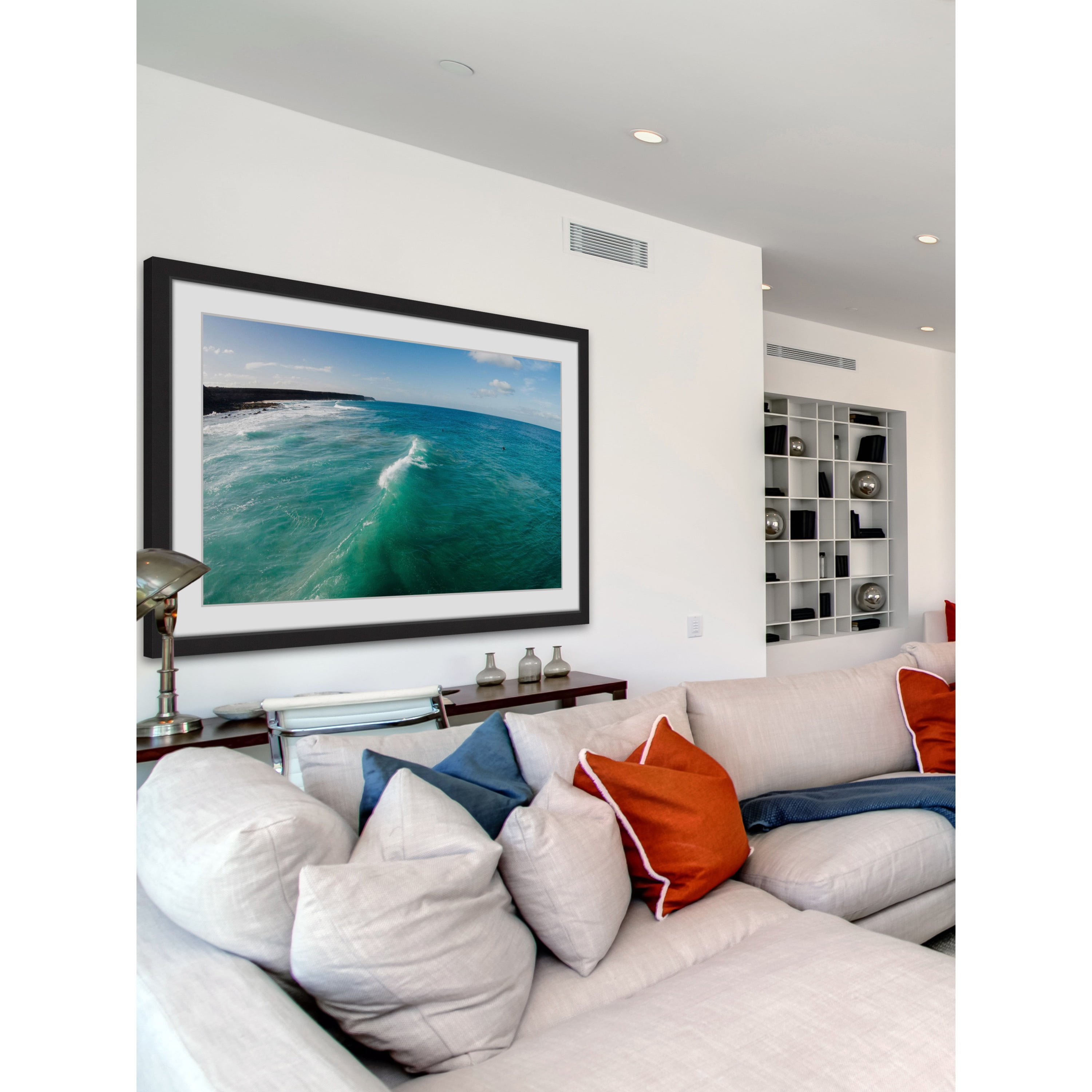 Marmont Hill "Wave Peak" by Karolis Janulis Framed Painting Print