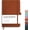 Brown, variant on Blank Journal Notebook, 192 Pages, A5 Medium Size (5.7'' x 8.3''), Leather Hardcover, 100 GSM Thick Paper, for Sketching, Drawing, Painting (Black)