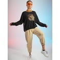 thumbnail image 2 of Lion In The Dark Sweatshirt Women -SPIdeals Designs, Female Medium, 2 of 4