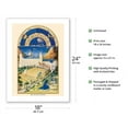 thumbnail image 2 of July: Château de Poitiers - Book of Hours (Très Riches Heures) - Vintage Illuminated Manuscript by Limbourg Brothers c.1400s - Bamboo Fine Art 290gsm Paper Print (Unframed) 18x24in, 2 of 4