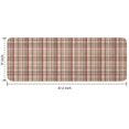 thumbnail image 7 of Beige Brown and Red Checkered Pattern Kitchen Rug Mat,Kitchen Runner Rugs Non Skid Washable,Decorative Kitchen Floor Mats for Kitchen,Sink,Laundry,17"x47.2", 7 of 7