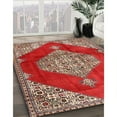 thumbnail image 3 of Ahgly Company Machine Washable Indoor Square Traditional Red Area Rugs, 10' Square, 3 of 7