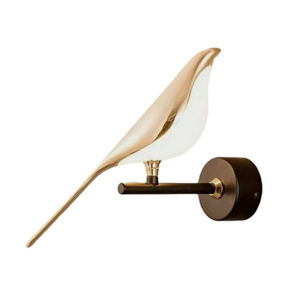Aplique de pared para pájaros, lámpara montada en la pared, lámpara de noche para el hogar, apliques para interiores, iluminación de pared LED cálida de pájaro jinwen Luces de pared del dormitorio