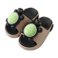 thumbnail image 6 of Hessimy Slippers for Girls Boys, Kids House Slides Sandals Shower Bathroom Non-Slip Open Toe House slippers Beach slipperstoddler kids(Black,11), 6 of 6