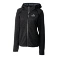 thumbnail image 2 of Women's Cutter & Buck Heather Charcoal Old Dominion Monarchs Mainsail Sweater-Knit Full-Zip Hoodie, 2 of 3