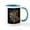 White/Blue Inside, variant on CafePress - Foxes Mug - 11 oz Ceramic Mug - Novelty Coffee Tea Cup