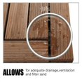 thumbnail image 6 of Alden Design 27pcs Indoor & Outdoor Wood Flooring Tiles for Patio Garden, 12" x 12", Brown, 6 of 11