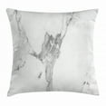 thumbnail image 1 of Marble Throw Pillow Cushion Cover, Abstract Stained Hazy Pattern Natural Textured Architectural Background Theme, Decorative Square Accent Pillow Case, 20 X 20 Inches, Grey White Dust, by Ambesonne, 1 of 2