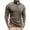 Khaki, variant on Polo Shirts for Men Casual Solid Collared Classic Long Sleeve Top Mens Loose Blouses