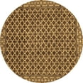 thumbnail image 1 of Ahgly Company Indoor Round Southwestern Brown Country Area Rugs, 7' Round, 1 of 4