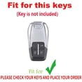 thumbnail image 2 of 4 Button Key Fob Cover Fit For Ferrari F430 488 458 F12 Roma 812 F8 Car Key Fob Case with keychain Smart Key Protector, 2 of 8