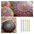 thumbnail image 4 of 37pcs Mandala Dotting Tools Set with Stencils Palette Paint Brush Ball Stylus Pens for Painting Rocks Nails Canvas Coloring Art Drawing, 4 of 7