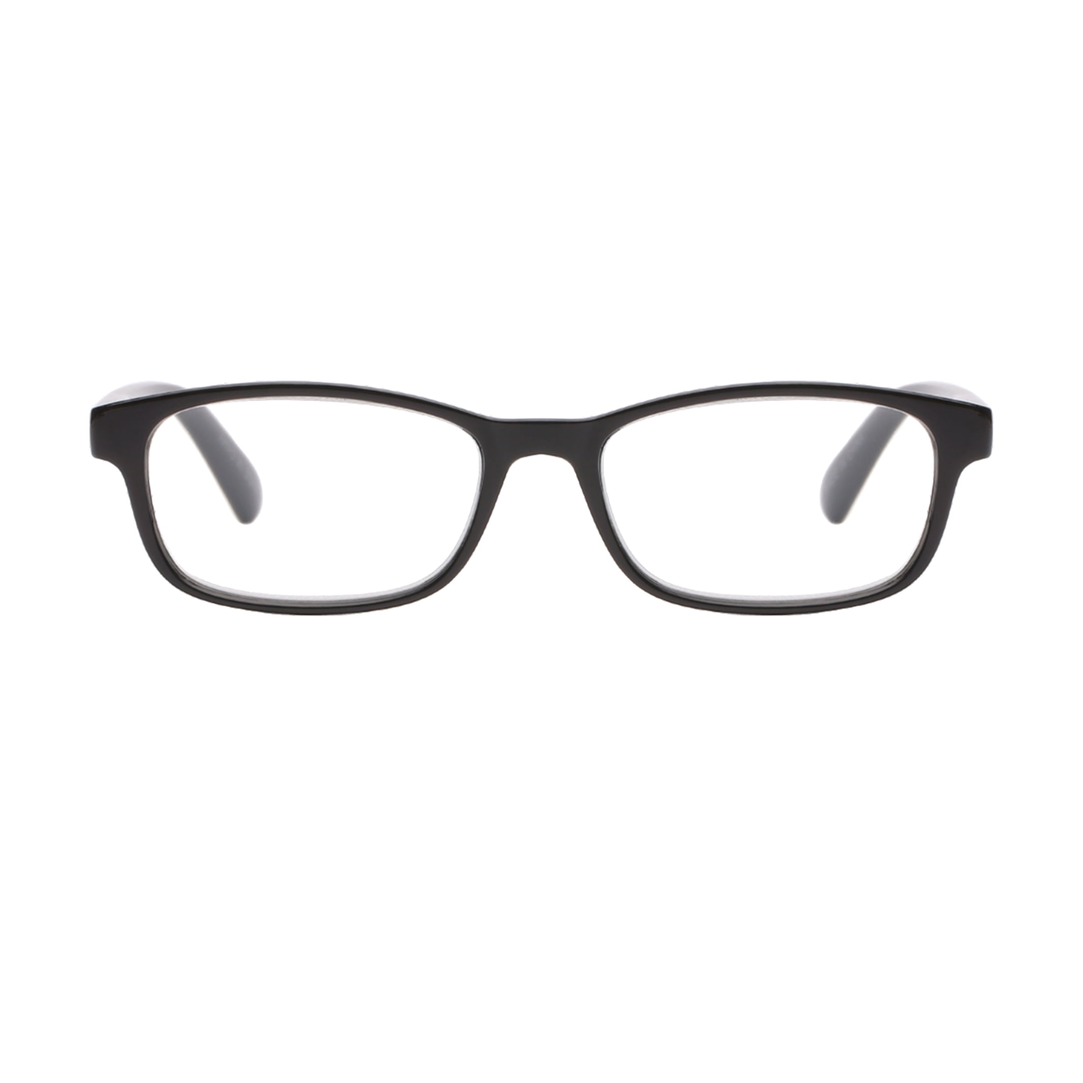 (2 pack) Equate Bailey 5-Pack Unisex Spring Hinge Plastic Reading Glasses with Case, Crystal/Black Gradient/Brown Crystal/Matte Black/Blue Crystal, +2.50