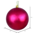 thumbnail image 2 of Vickerman 2.75" Christmas Ornament Ball, Berry Red Shiny Finish, Shatterproof Plastic, UV Resistant, Holiday Christmas Tree Decoration, 12 Pack, 2 of 5