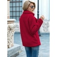 thumbnail image 4 of Women'S Winter Coats Fleece Faux Fur Shearling Oversized Trendy Jackets Warm Outerwear Clothing Red XXL, 4 of 9