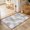 Silver, variant on 2x3 Ft Entryway Area Rug, Grey Botanical Kitchen Rug Runner Washable Floor Mat, Summer Palm Leaves Foliage Tropical Non Slip Indoor Door Mat Throw Carpet for Bathroom Living Room Bedroom