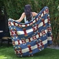 thumbnail image 2 of Catalonia Aztec Throw Blankets for Couch, Aztec blankets and throws Southwest Decor for Home Outdoor Camping Tent Picnic Beach Travel 60 X 50 Inch, 2 of 7