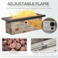 thumbnail image 6 of CHEERFUN Gas-Powered Fire Pit Table with Stone Design, Outdoor Propane Fire Table for Patio, 6 of 7
