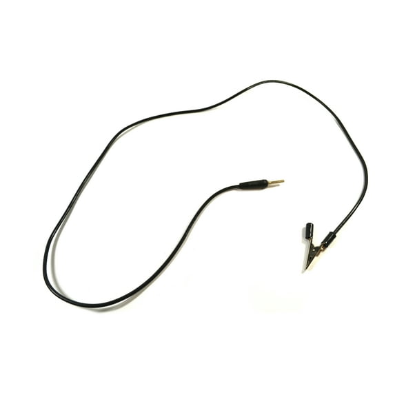 Connecting Lead, Black, 40" - Alligator Clip and 4mm Plug Ends - Eisco Labs