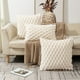 thumbnail image 1 of Almohada de soporte lumbar de terciopelo de copo de nieve para tejer | Cojín de terciopelo PV suave con acolchado fino | Funda de almohada con cremallera oculta | Sofá decorativo y cojín de oficina, 1 of 8
