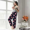 thumbnail image 4 of Uemuo Cartoon Donut Planets Pattern Women's Wide Leg Palazzo Lounge Pants with Pockets Light Weight Loose Comfy Casual Pajama Pants-Medium, 4 of 9