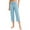 Sky Blue, variant on Chbgutlmr Yoga Pants for Women Capris High Waisted Fitting Cropped Gym Athletic Workout Trousers Pockets