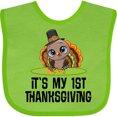thumbnail image 3 of Inktastic First Thanksgiving Pilgrim Turkey Boys or Girls Baby Bib, 3 of 4