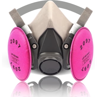 WAKYFLX Respirator Mask with, Reusable Gas Mask for Spray Paint