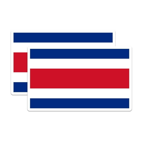 (2 Pack) Costa Rica World Flag Magnets - Pride - 5" On Longest Side - Premium Magnet - Choose from Over 200 Countries - for Cars, Refrigerators, Toolboxes, Lockers- Made in USA - MAG0851