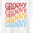 thumbnail image 3 of Instant Message - Wavy Groovy Stacked - Women's Short Sleeve Graphic T-Shirt, 3 of 6