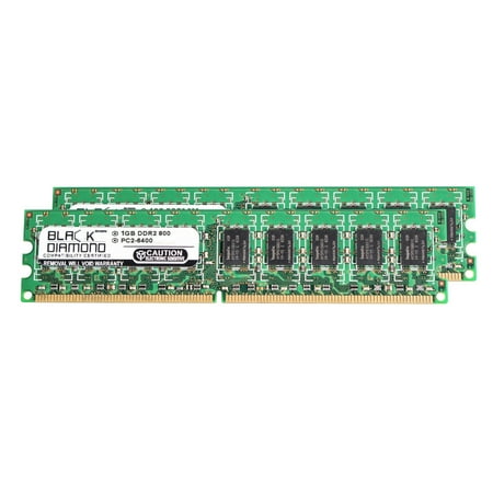 2GB 2X1GB Memory RAM for Acer Altos G330 Mk2, G330Mk2 Best Config 240pin PC2-6400 800MHz DDR2 UDIMM Black Diamond Memory Module